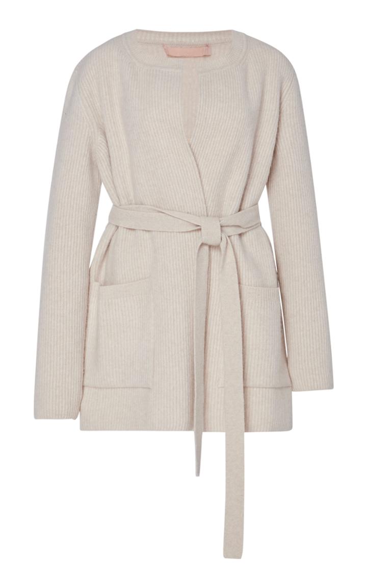 Brock Collection Pianista Wool Cashmere Belted Cardigan