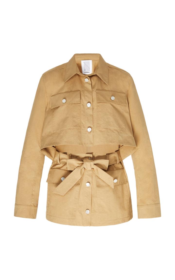 Moda Operandi Rosie Assoulin Cutout Cotton Jacket Size: 0