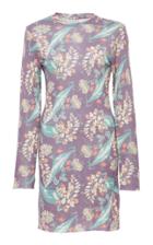 The Elder Statesman M'o Exclusive Ao Floral Printed Favorite Polo Dress