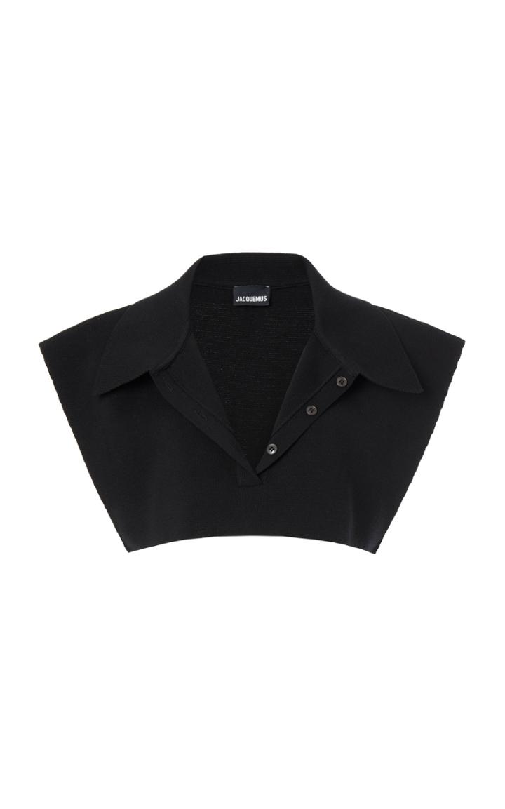Moda Operandi Jacquemus Santon Cotton-blend Cropped Polo Shirt