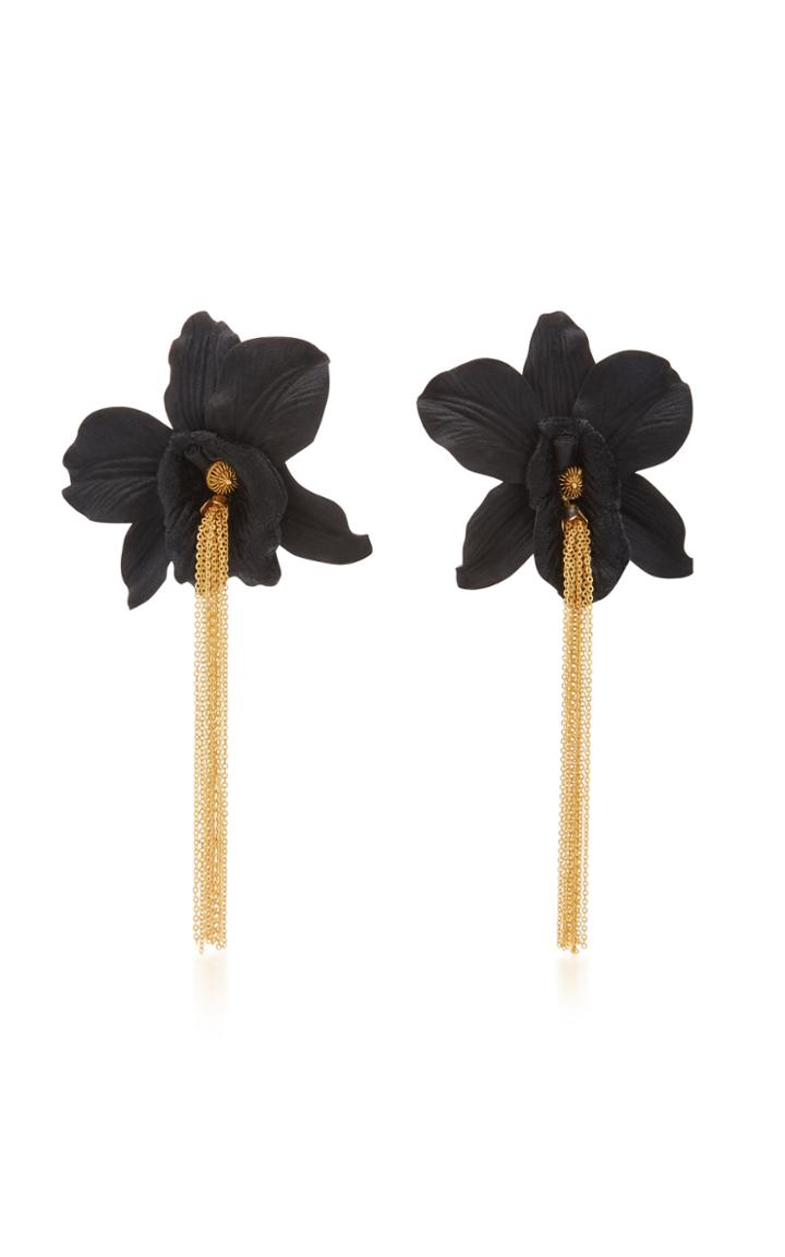 Mallarino Black Orchid Studs