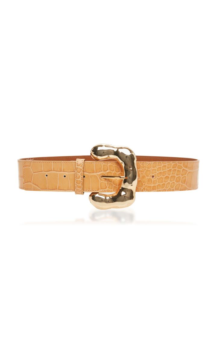 Moda Operandi Rejina Pyo Snake-effect Leather Belt Size: S
