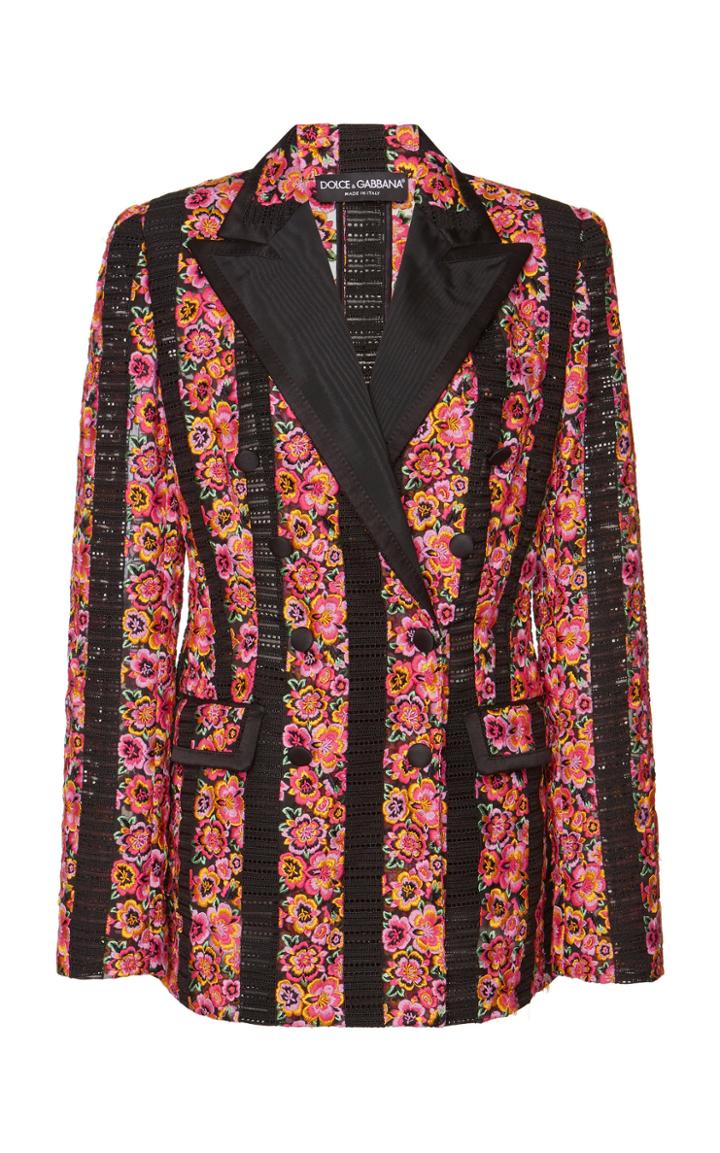 Dolce & Gabbana Floral Jacquard Blazer