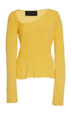 Jeffrey Dodd Asymmetric Rib Knit Sweater