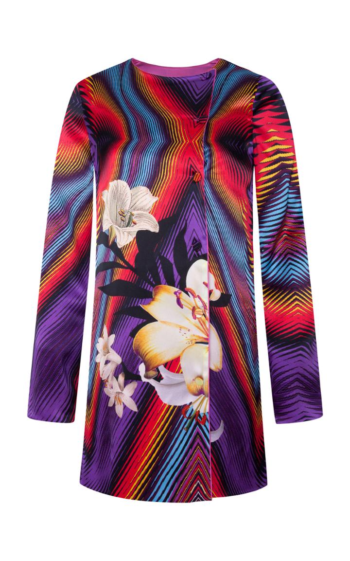 Adriana Iglesias Lucy Silk Satin Jacket