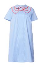 Leal Daccarett Tulipan Striped Stretch-cotton Mini Dress