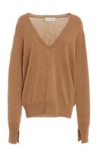Lee Mathews Cashmere V Neck Boyfriend Sweater