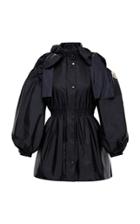 Moncler Genius Bow-detailed Shell Peplum Jacket Size: 0