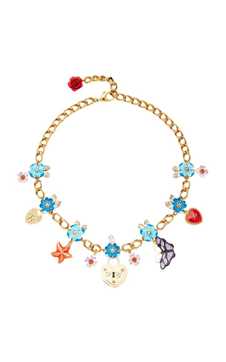 Dolce & Gabbana Crystal Charms Necklace