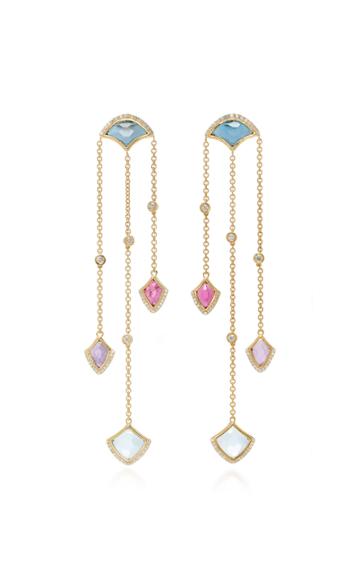 Noush Jewelry Kashan Triple Drop Earrings
