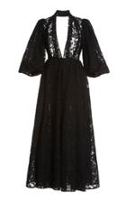 Moda Operandi Emilia Wickstead Deva Puffed Sleeve Embroidered Lace Dress