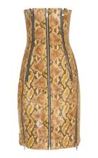 Richard Quinn Snakeskin Bodycon Dress