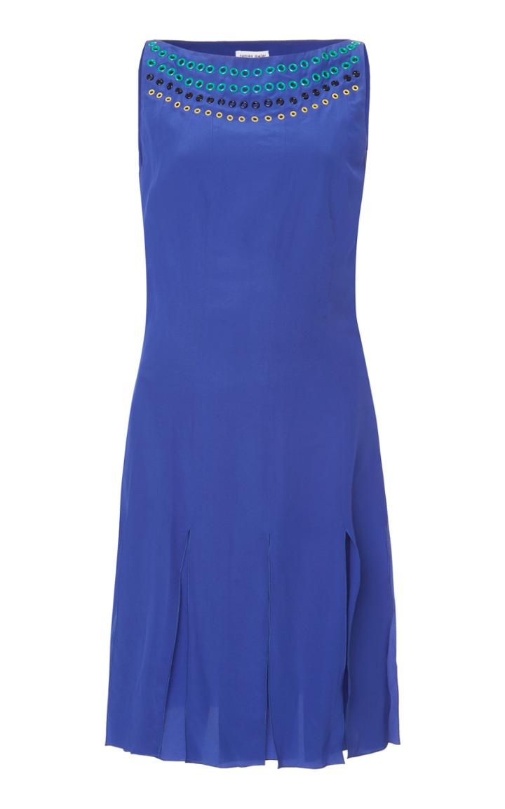 Tomas Maier Grommet Silk Dress