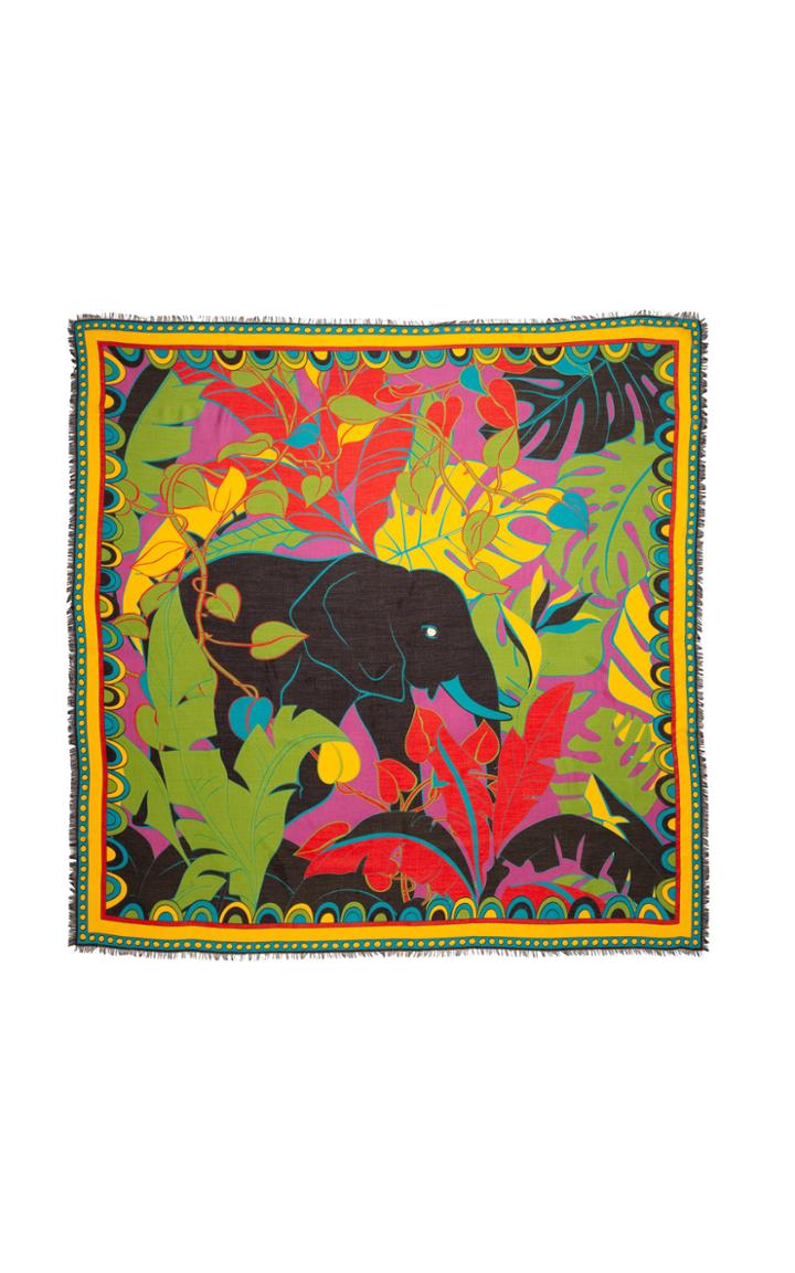 La Doublej Elephant Square Scarf