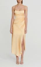 Moda Operandi Significant Other One Another Draped Jacquard Midi Halter Dress