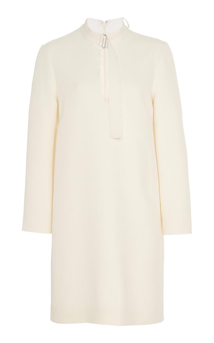Rosetta Getty Belted Wool-blend Shift Dress