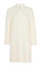 Rosetta Getty Belted Wool-blend Shift Dress