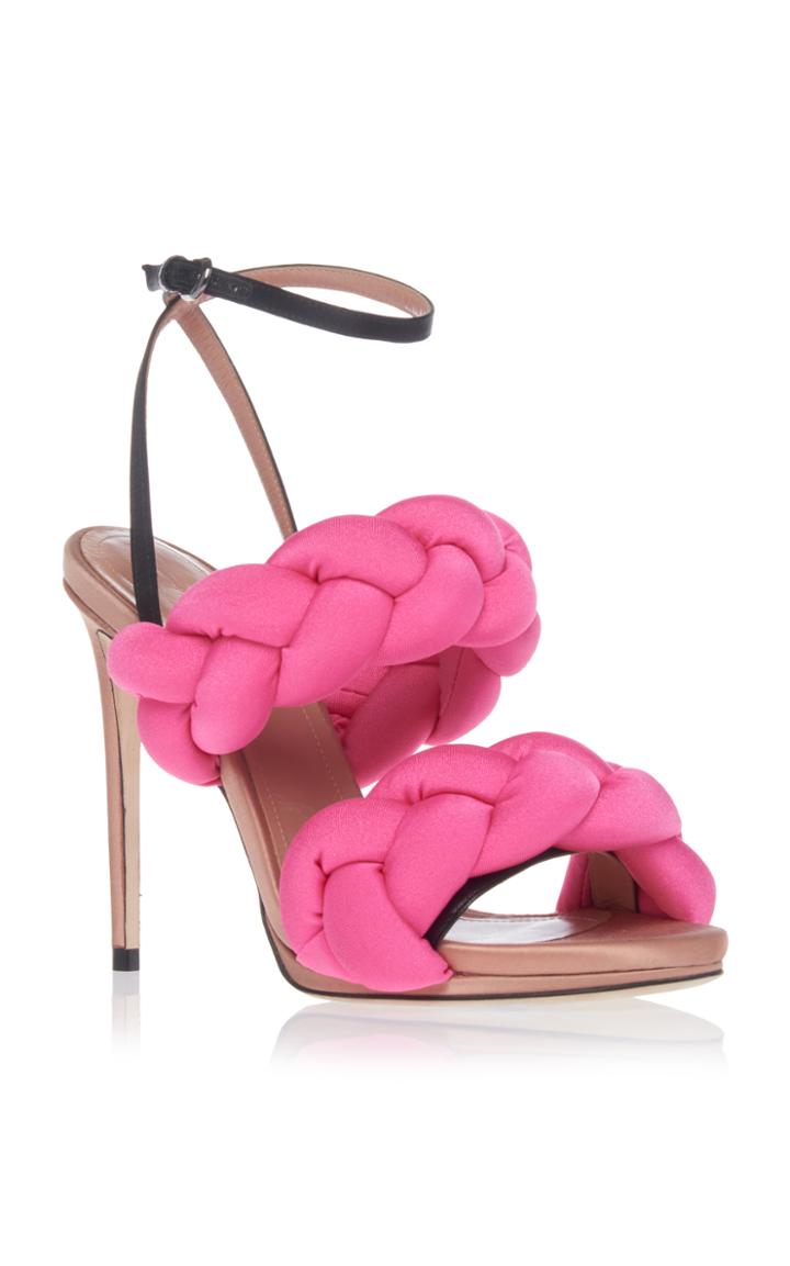 Marco De Vincenzo Braided Ankle Strap Sandal
