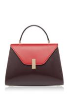 Valextra Iside Medium Two-tone Leather Shoulder Bag