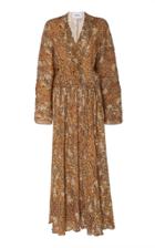 Nanushka Chul Snake 60's Belted Maxi Dress