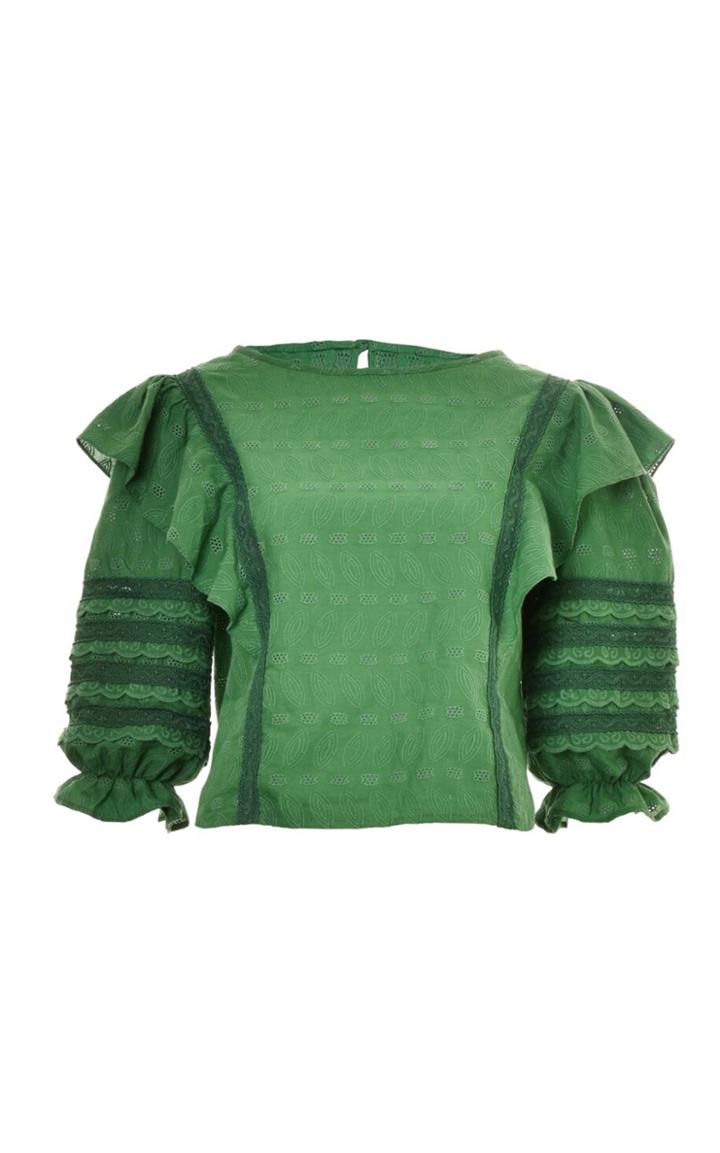 Lilly Sarti Laise Ruffle Blouse