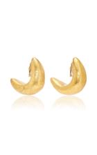 Monies Curved Gold Earrings