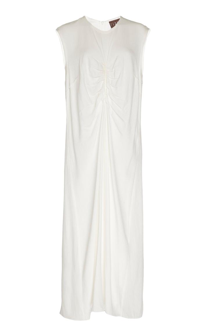 Moda Operandi Albus Lumen Ruched Crepe Dress Size: 6