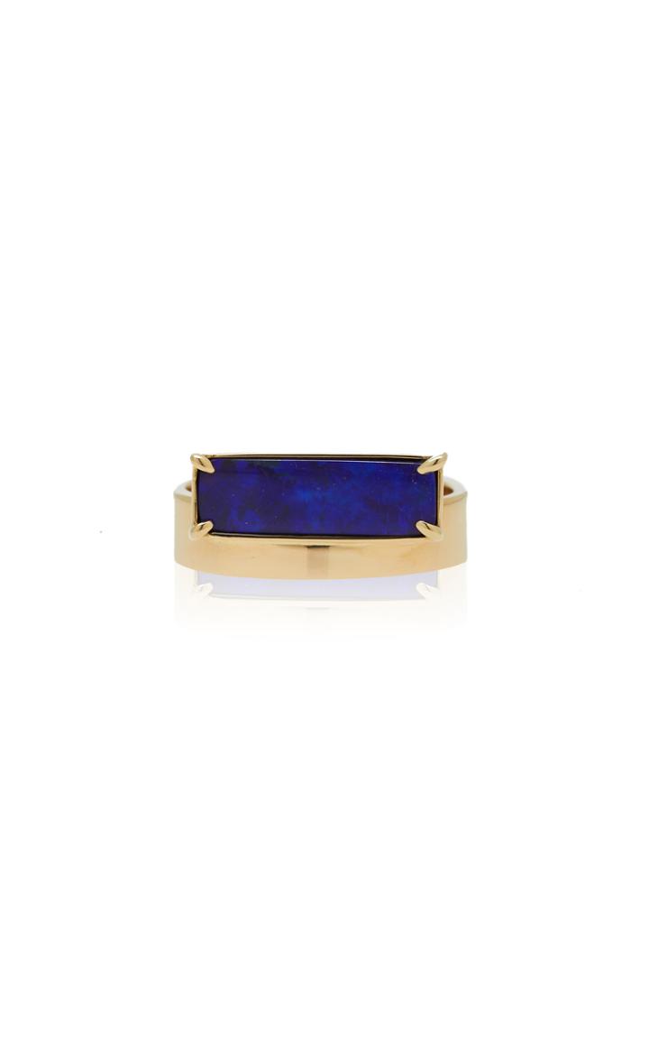 Wwake One-of-a-kind Horizontal Opal Monolith Ring