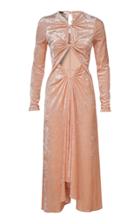 Moda Operandi Dodo Bar Or Shavit Metal-detailed Cutout Crushed Velvet Midi Dress