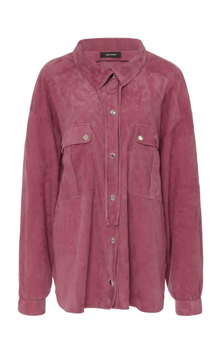 Moda Operandi Isabel Marant Alambari Leather Top Size: 32