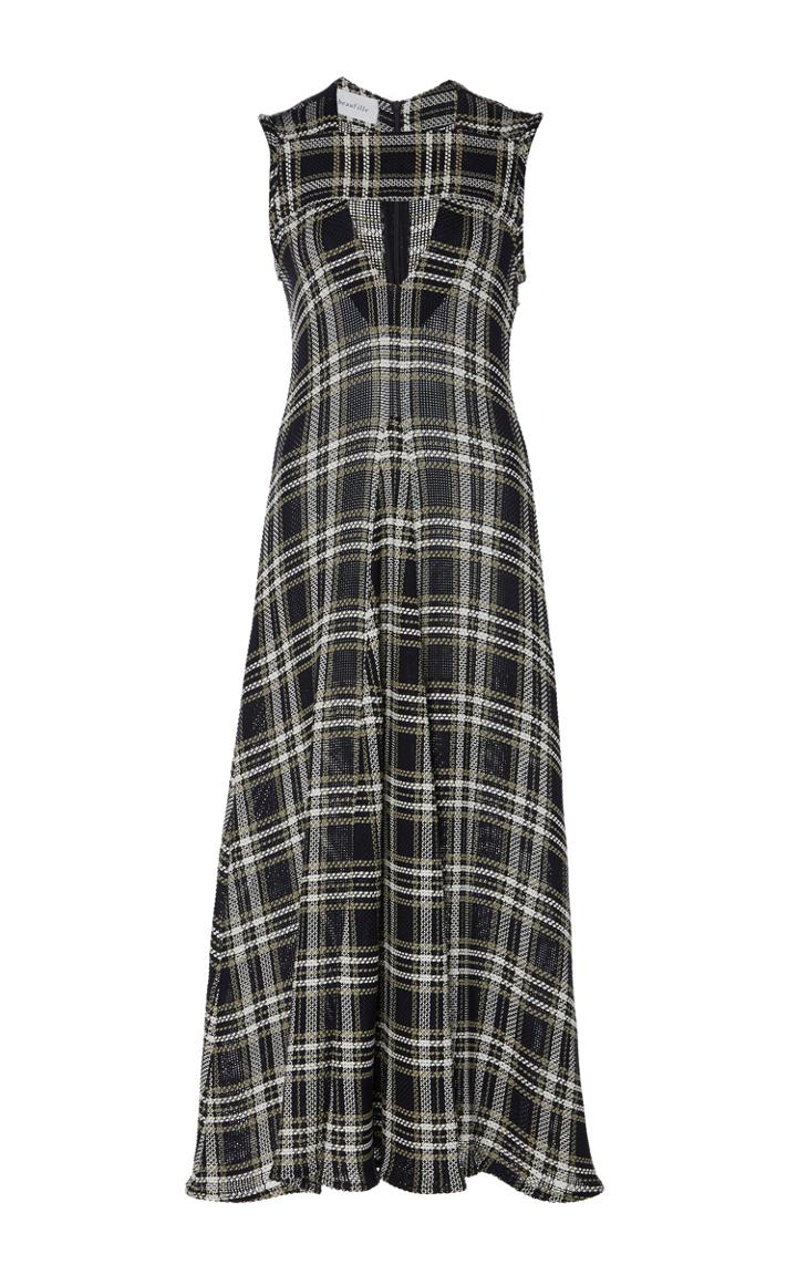 Beaufille Sigma Plaid Cutout Dress