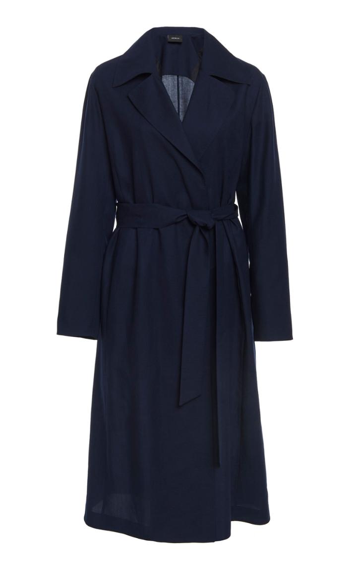 Akris Eduardo Cashmere Mousseline Long Coat