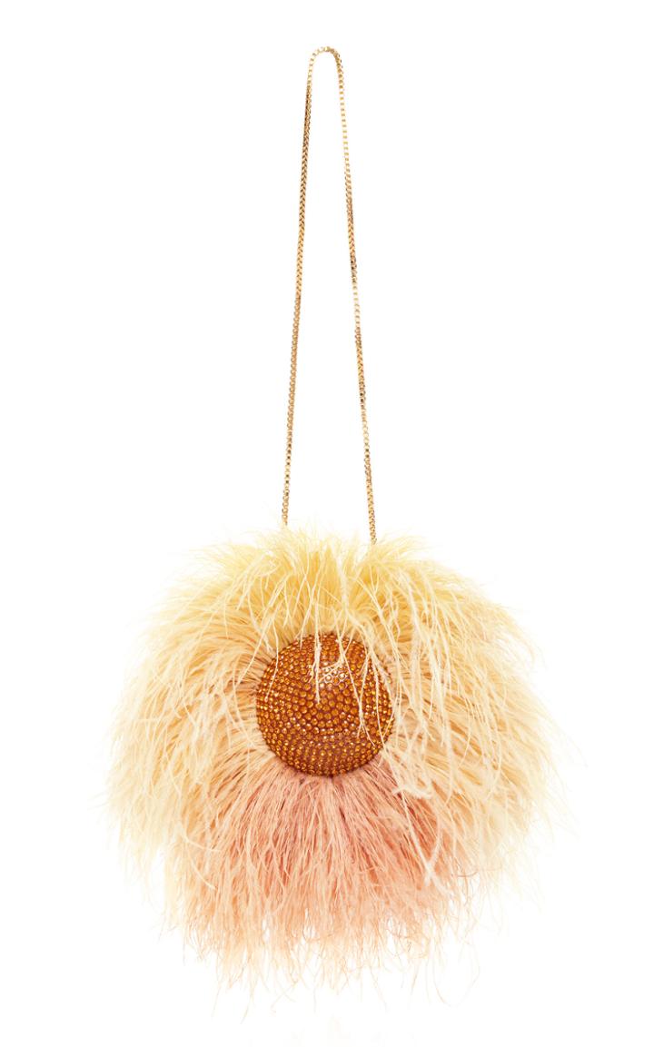Moda Operandi Marzook Beyonc Orb Ostrich Feather Evening Bag