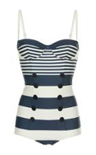 Dolce & Gabbana Striped Swimsuit