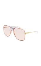 Gucci Oversized Aviator-style Nylon Sunglasses