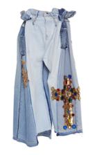 Dolce & Gabbana Embellished Denim Skirt