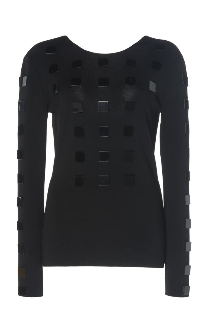 Moda Operandi Akris Square-stone Embellished Sweater Size: 2