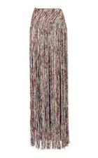 Moda Operandi Gabriela Hearst Nama Silk Fringe Skirt Size: 38