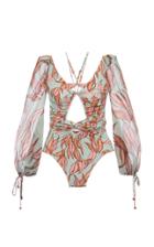 Patbo Printed Long Sleeve One Piece