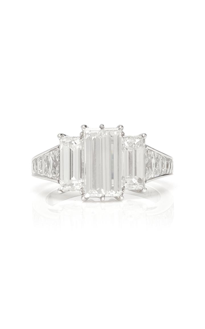 Martin Katz Platinun Baguette Diamond Ring