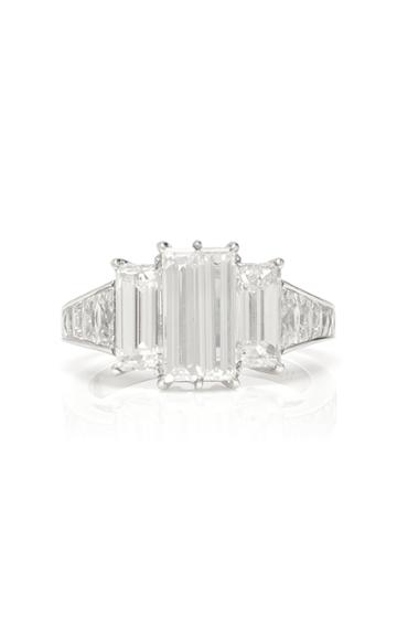Martin Katz Platinun Baguette Diamond Ring