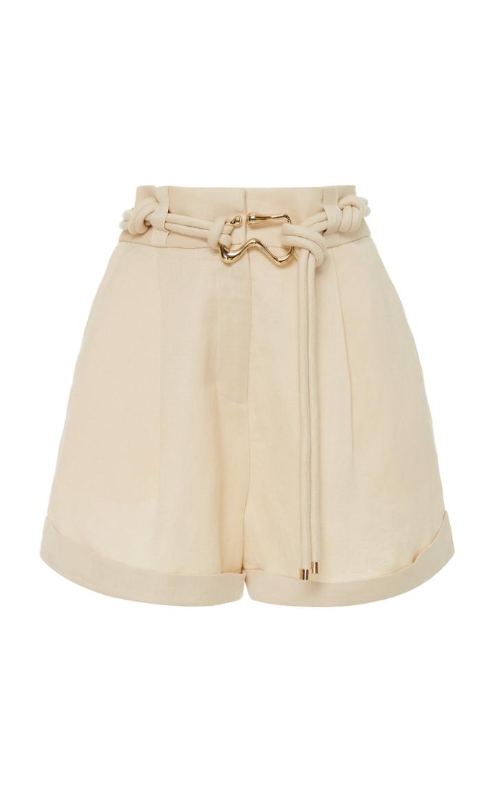 Moda Operandi Acler Corsica Linen Blend Linen Short Size: 2