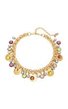 Loulou De La Falaise Short Sequin 24k Gold-plated Crystal Necklace