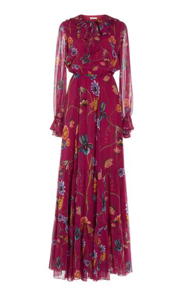 Borgo De Nor Anna Georgette Tiered Maxi Dress