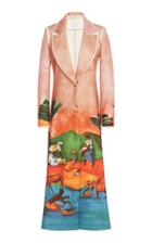 Stella Jean Scenic Long Lined Coat