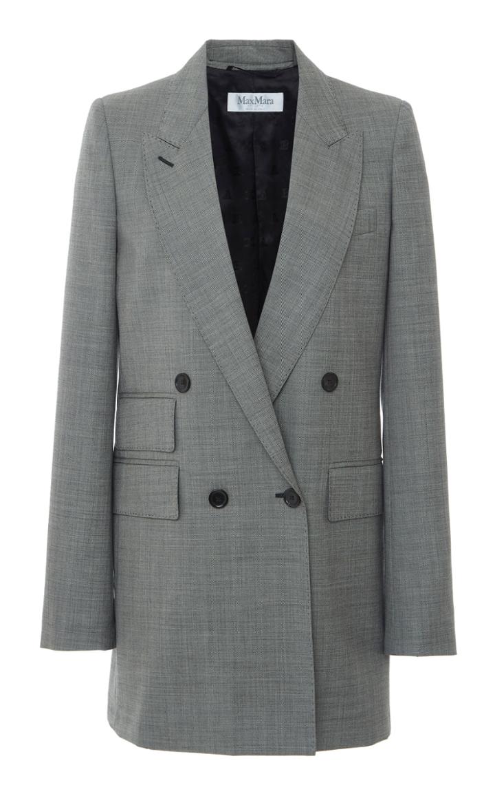 Moda Operandi Max Mara Antiope Wool-blend Double-breasted Blazer Size: 0