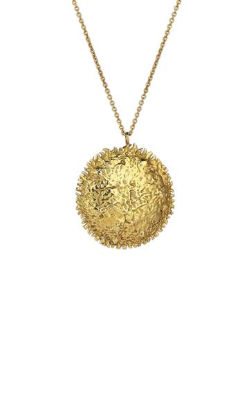 Evren Kayar Celestial Sun 18k Yellow Gold Necklace