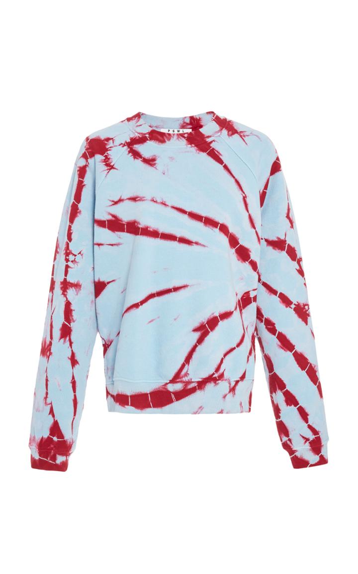 Proenza Schouler Shrunken Tie Dye Sweatshirt In Jersey