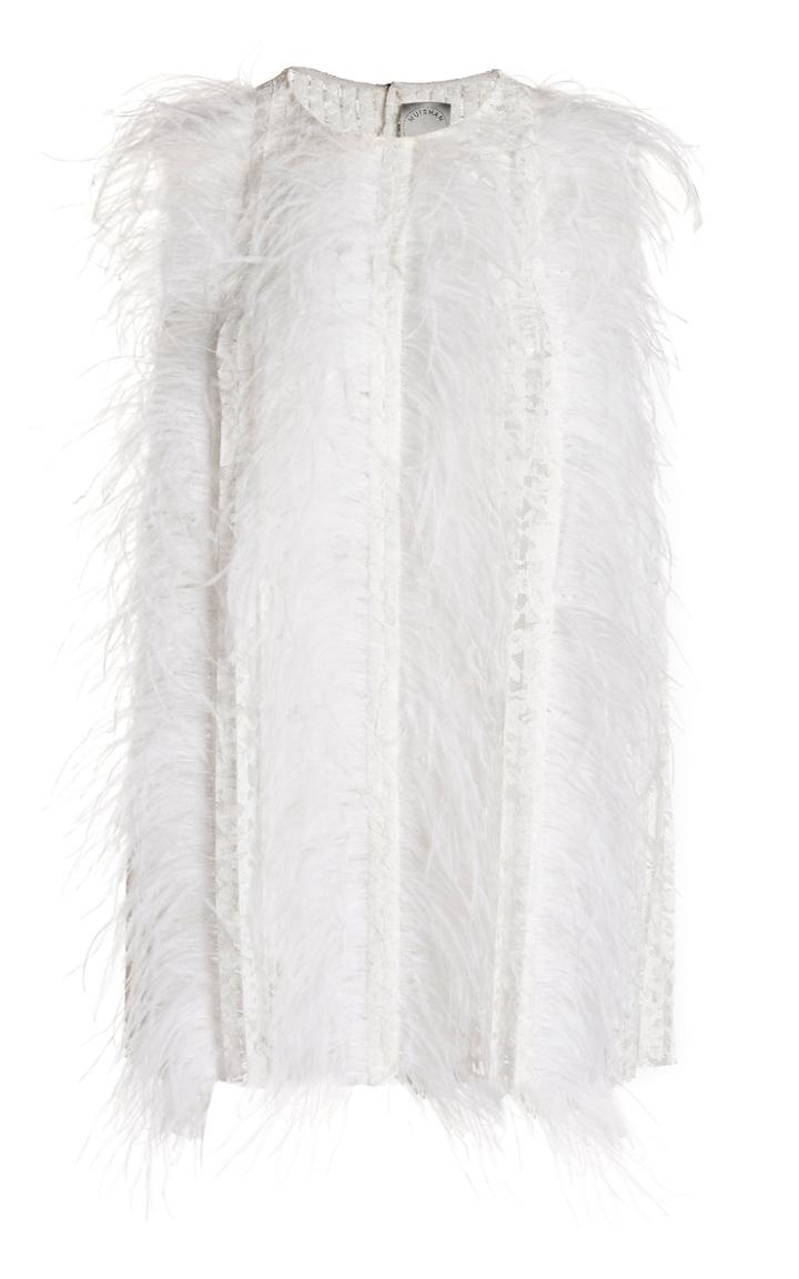 Moda Operandi Huishan Zhang Rhonda Feathered Lace Top