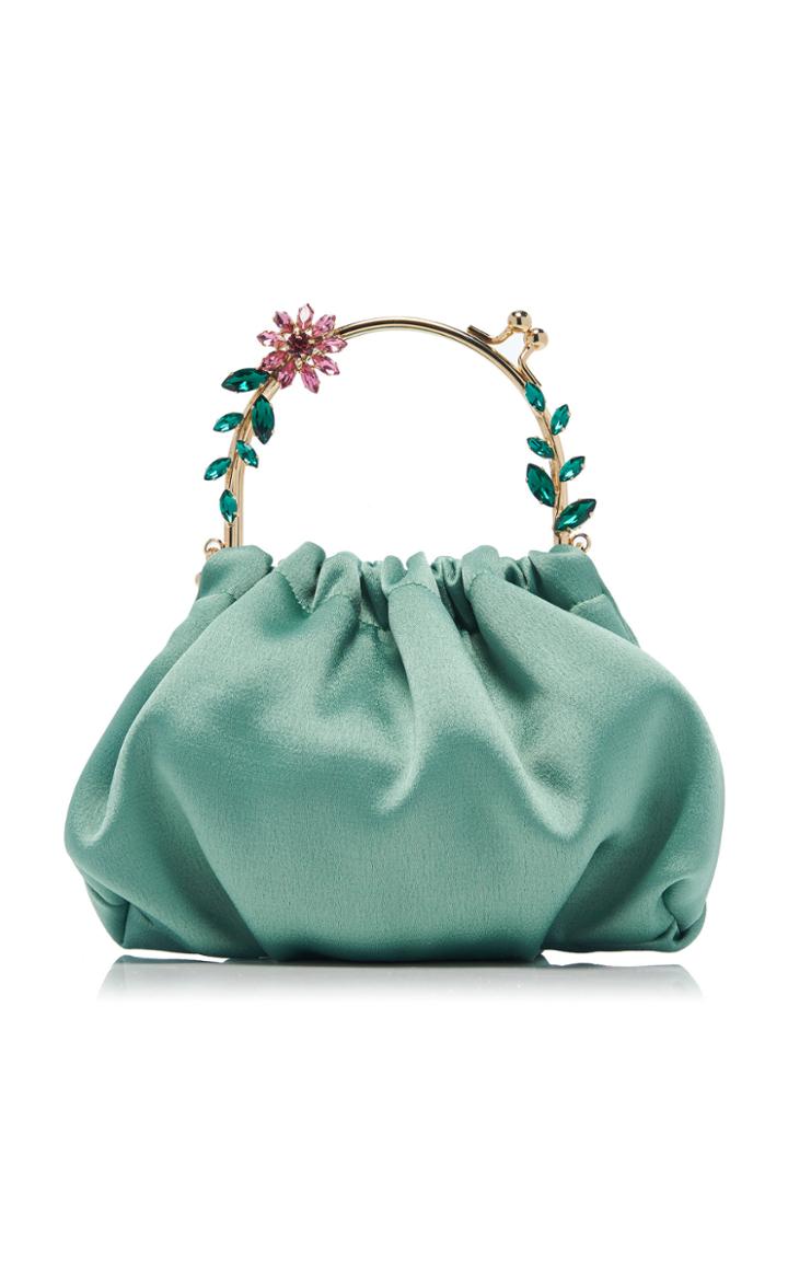 Rosantica Dalma Crystal Flower Pouch Bag
